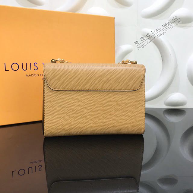 LV包包 LV新款女包 M51884 米色水波紋 TWIST中號手袋 LV單肩斜挎女包  ydh3654